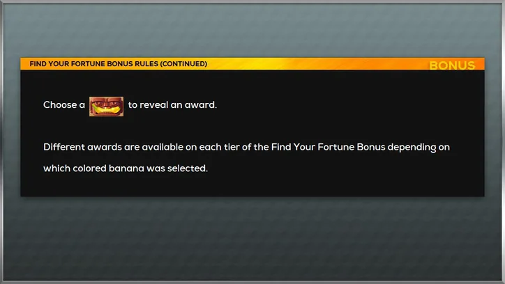 Explanation that different awards are available for each tier depending on the chosen bonus